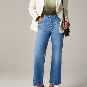 J crew pinamont wash Slim-wide jean with button-fly